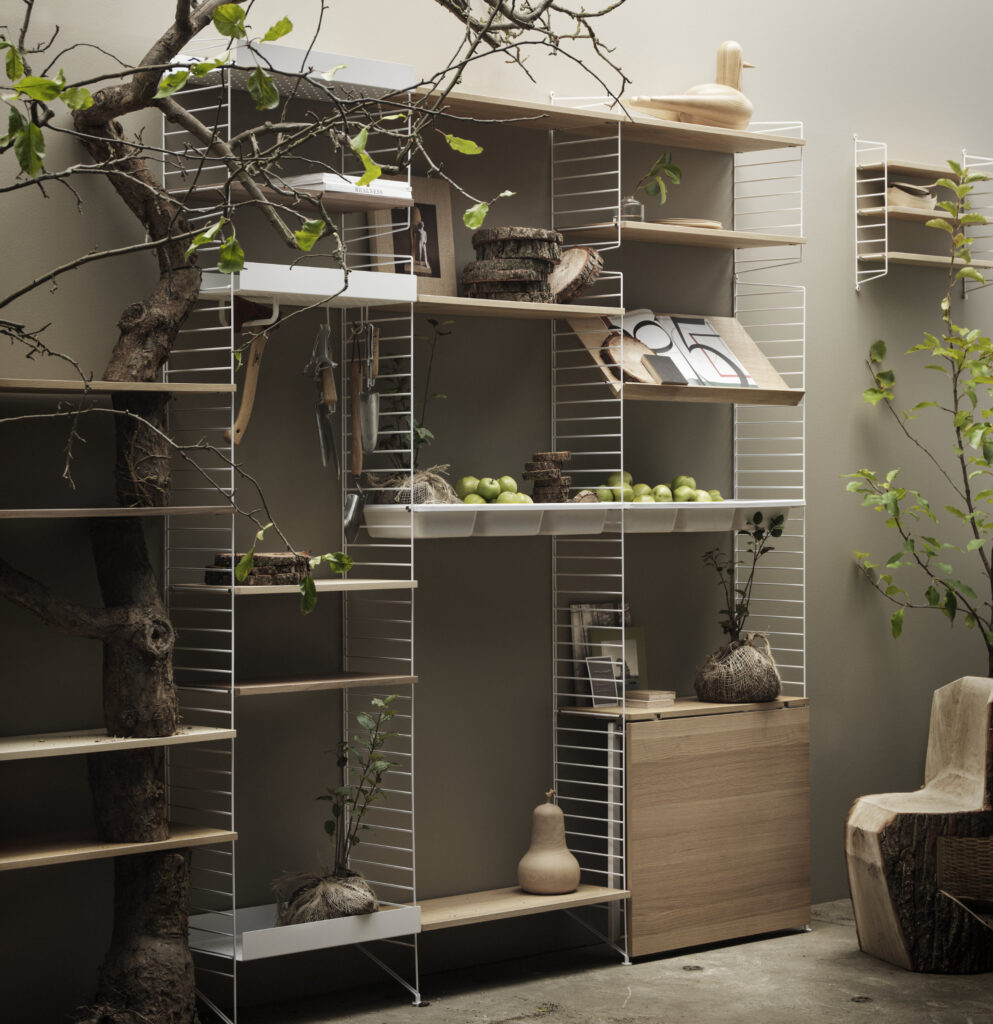 String Classic and Pocket on the top right. Image: String Furniture AB.